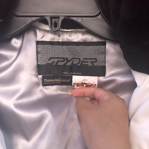 ‼️SOLD‼️ Spyder White Jacket/Coat - Picture 2 of 8